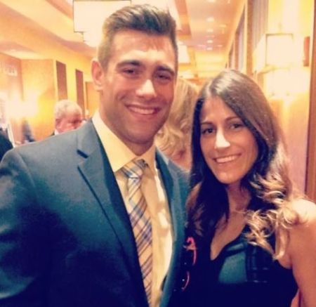 Jimmy Garoppolo's brother Mike with his wife Briana Lee in Feb 2018