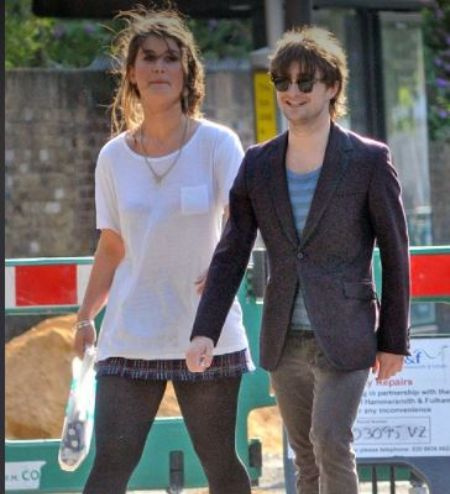 A agente literária da WME Olive Uniacke com seu suposto ex-namorado Daniel Radcliffe
