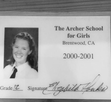 Elizabeth Ann Hanks en sus días de escuela