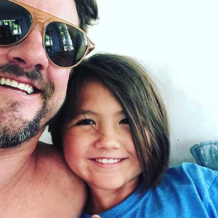 Zachary Knighton e sua filha, Tallulah Knighton