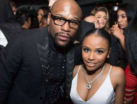 Iyanna Mayweather com o pai (1)