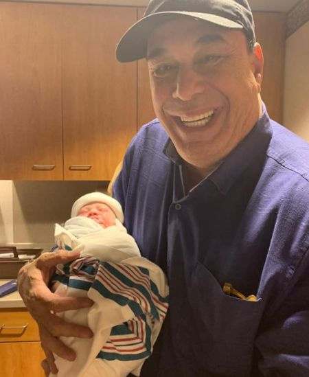 samantha taffer's Father Jon Holding Her Son Rhett Hanley