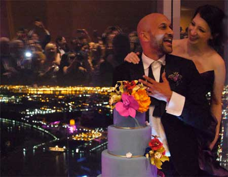 Recepção de casamento de Keegan-Michael Key e Elisa Pugliese