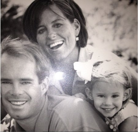 Ann Buck com Joe Buck e filha Natalie
