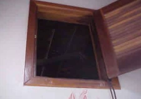   El desván donde Daniel trató de esconder a Gabriel's body. 