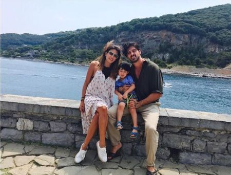   Rouba Saadeh con su exmarido Michele Morrone