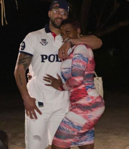   Dallas Saverio Barrino's mother Fantasia Barrino with her husband Kendall Taylor 