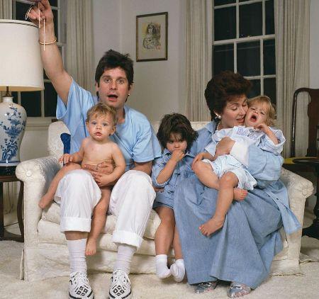 eliot's Father Ozzy With His Second Wife Sharon And Children