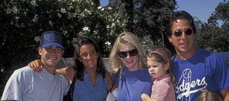 Rhonda Yeoman's husband with ex-wife Tracy and his kids