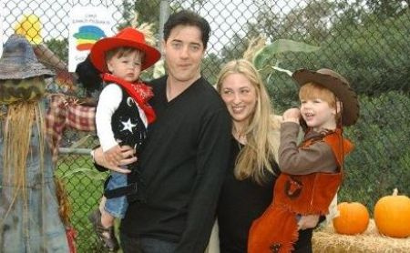 Holden Fletcher Fraser con su familia