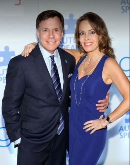   L'ospite vincitore dell'Emmy NBC Sports, Bob con la sua attuale partner, Jill Sutton.