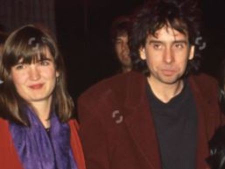 Tim Burton com sua primeira esposa, Lena Gieseke