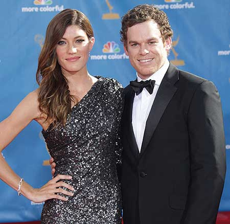 Michael y su segunda esposa Jennifer Carpenter