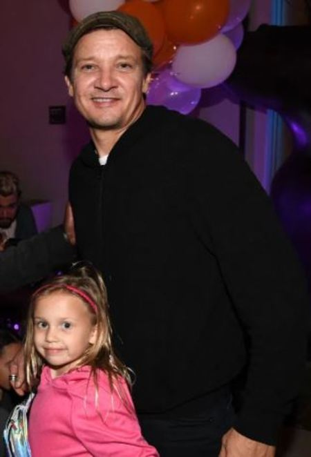 's daughter, Ava Berlin with her father, Jeremy Renner