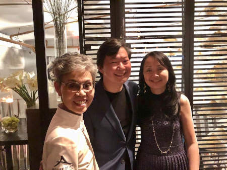 Tran Jeong's birthday celebration with her husband