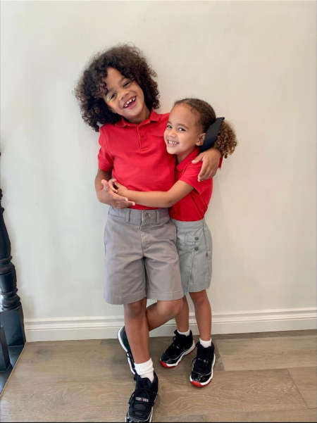   Cacee's two children, Rocco and Wilder Frances