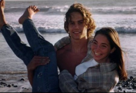 El actor de Rápidos y Furiosos, Paul Walker con su expareja, Rebecca Soteros.