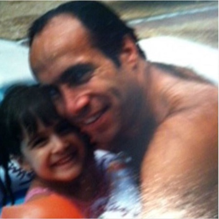   Lauren da bambina con suo padre