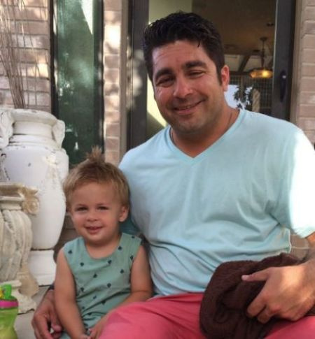 Addison Rae's father, Monty Lopez with his youngest son, Lucas Lopez.