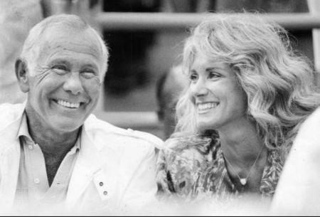 Alexis Maas und ihr Ehemann Johnny Carson im Jahr 1987