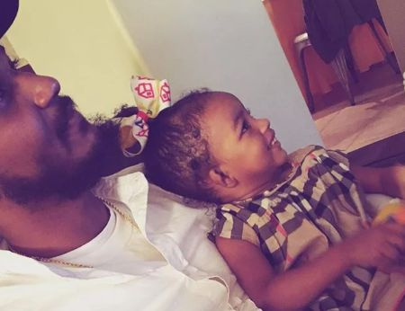 Ava avec son père, Wayans