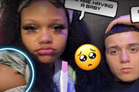   Emily Ears e il suo ragazzo, Kadin nella prima's pregnancy video.