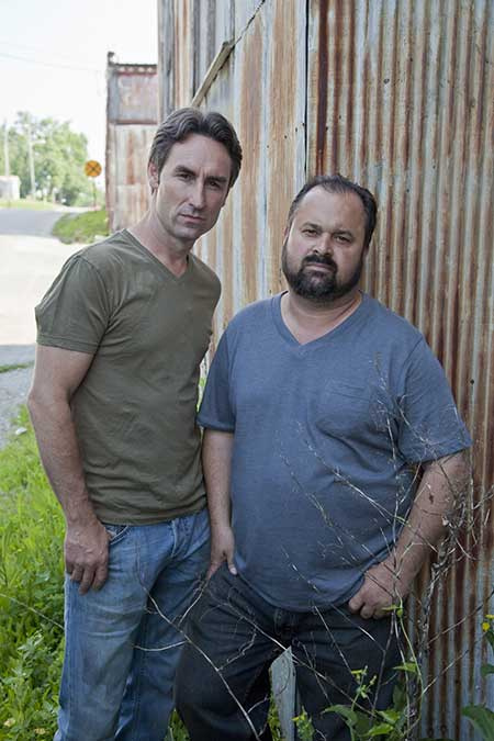   Franco e il suo'American Pickers' co-star Mike Wolfe