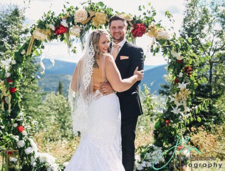 Boda de Monica Beets con su esposo Taylor Mayes