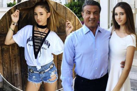Scarlet es el Sylvester Stallone's youngest daughter.