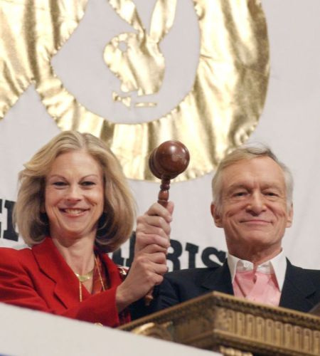   david hefner's Father Hugh And Sister Christie Hefner Back In 2008