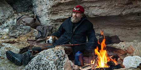   Rich Lewis e il suo cane