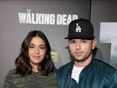 El fotógrafo Brick Stowell con su ex novia, Alanna Masterson.