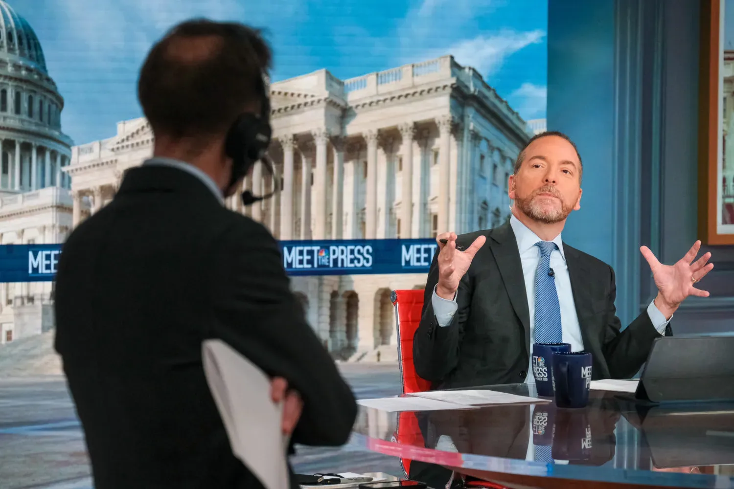 Nos bastidores do 'Meet the Press' da NBC