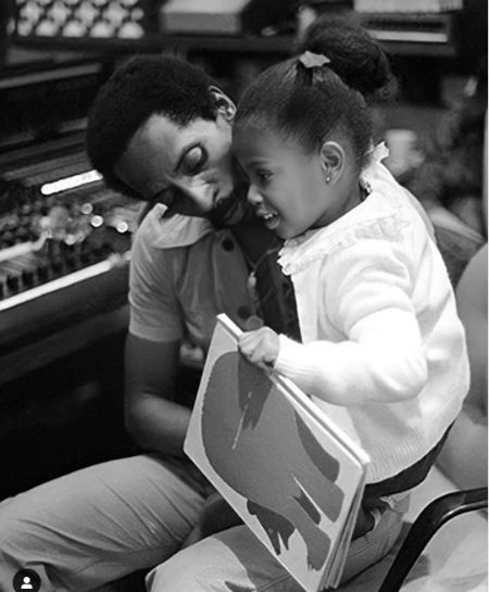 Ike Turner's Daughter Mia at Bolic Sound studio With Her Father in 1972