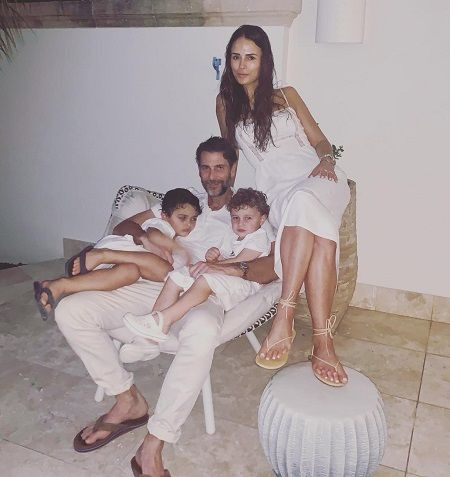 Andrew Form com sua família