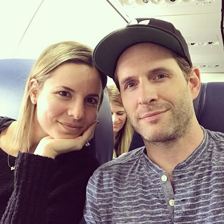 Glenn Howerton's wife Jill Latiano on the flight