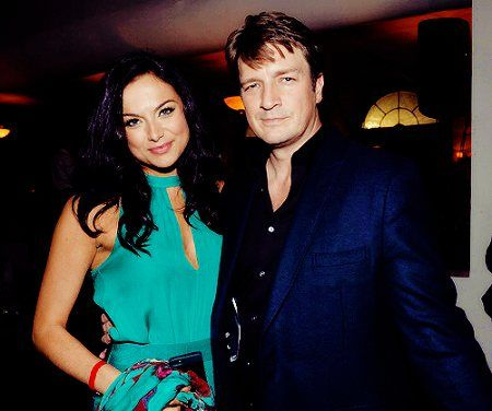 Fillion y su entonces novia, Christina Ochoa, salieron en secreto por un tiempo.
