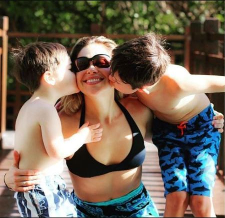 Pascale Hutton tem dois filhos de seu casamento