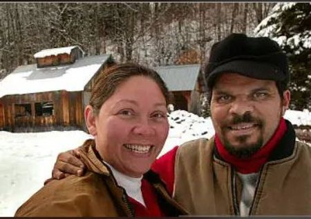 Quarta-feira o ator Luiz Guzman com sua esposa Angelita em Cabot, Vermont
