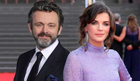 A atriz Aisling Bea e seu ex-parceiro Michael Sheen