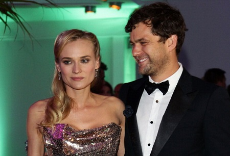 a namorada de Joshua Jackson, Diane Kruger; Eles namoraram por quase uma década.