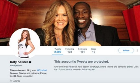 Shannon Sharpe y Katy Kellner se comprometieron en 2016.