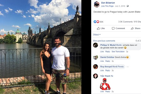 Lauren Blake e Dan Bilzerian namoraram em 2016.