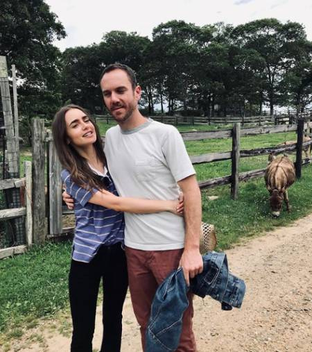 Lily Collins y su novio Charlie McDowell