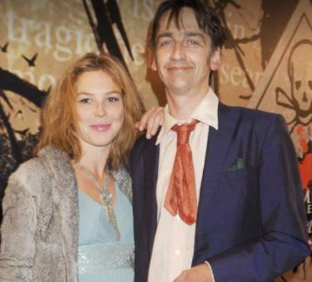 Foyle's War actress with her husband, Lorne Stormonth-Darling whom she married in 2005.