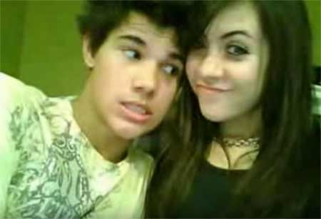  Taylor Lautner e sua primeira namorada Sara Hicks