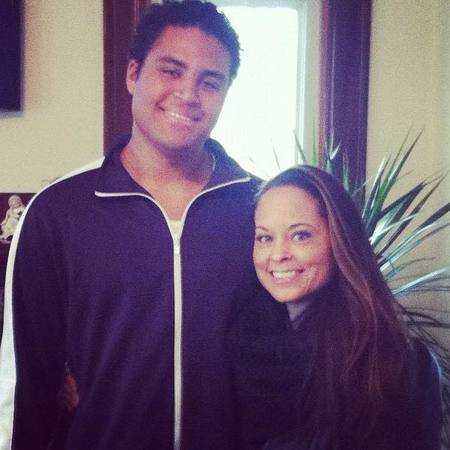   Kari Hillsman con suo figlio Kyle Fox