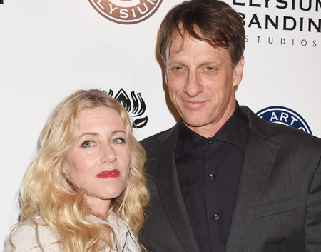 Cathy Goodman y su marido, Tony Hawk