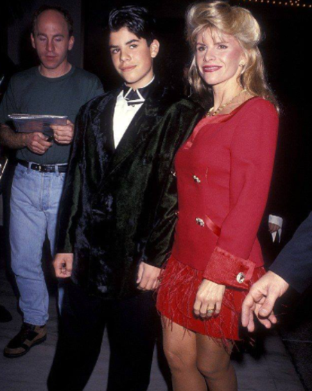 Sasha Czack com seu filho, Sage Stallone