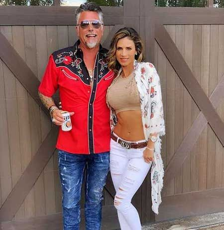 Richard Rawlings com sua noiva, Katerina Deason Rawlings